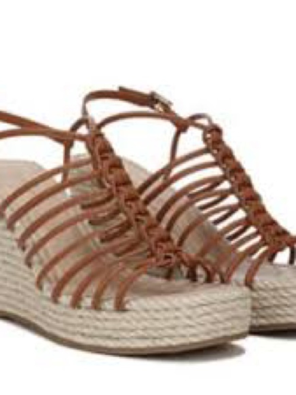 Via Spiga Selma Strappy Espadrille Wedge Sandal - Brown
